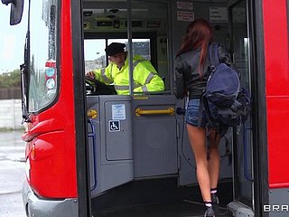 puto trío salvaje en un autobús Madison Ivy y Jasmine Jae