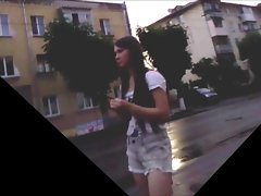 Orgasmo itty-bitty ponto de ônibus