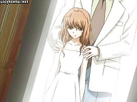 Nice ungentlemanly hentai chờ đợi để có được gà