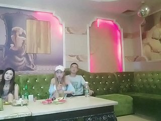 chinesische ktv versaute Gruppensex sitzende Unshaded 4p
