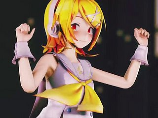Rin dance + spogliarello progressivo (3D HENTAI)
