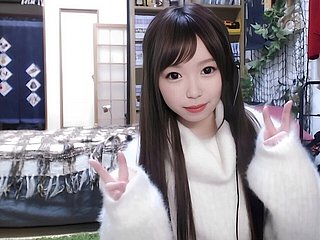 【素人カップル】人気美人配信者が本物の彼氏との生々しい性交を配信。
