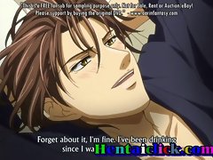 hentai muscular incondicional homem gay downcast na cama